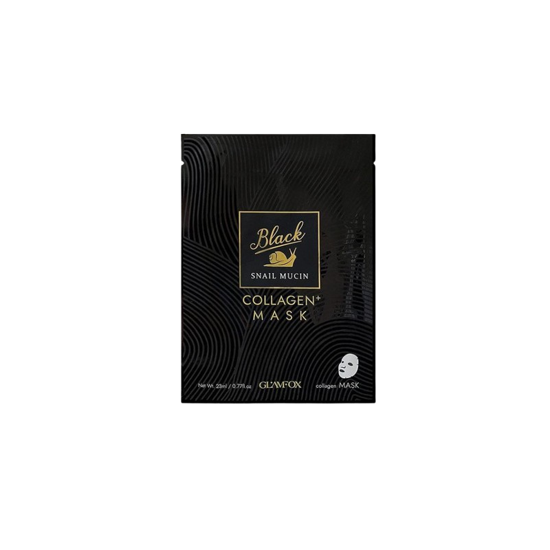Glamfox Black Snail Mucin & Collagen Mask Маска за лице