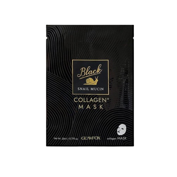 Glamfox Black Snail Mucin & Collagen Mask Маска за лице