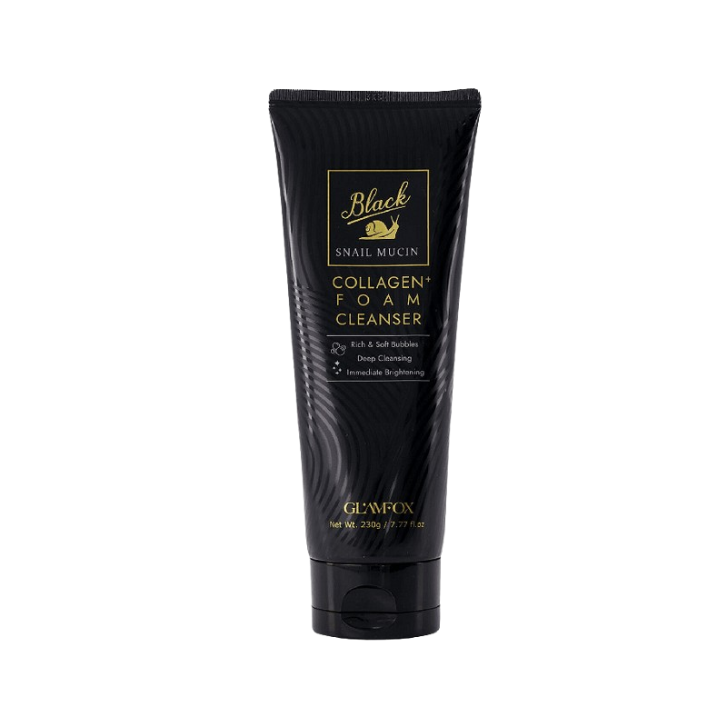 Glamfox Black Snail Mucin and Collagen Cleanser Почистваща пяна за лице