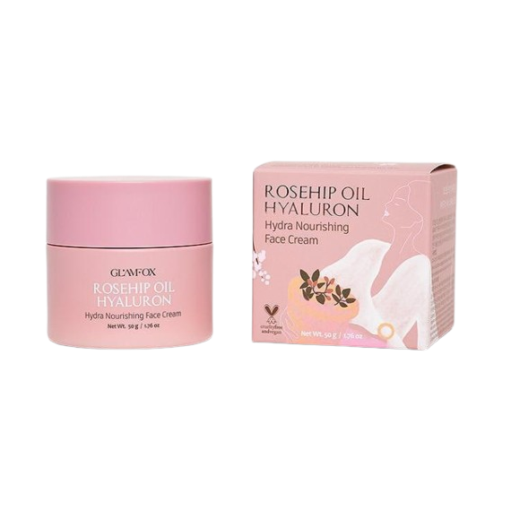 Glamfox Rosehip Oil Hyaluron Hydra Nourishing Face Cream Подхранващ крем за лице