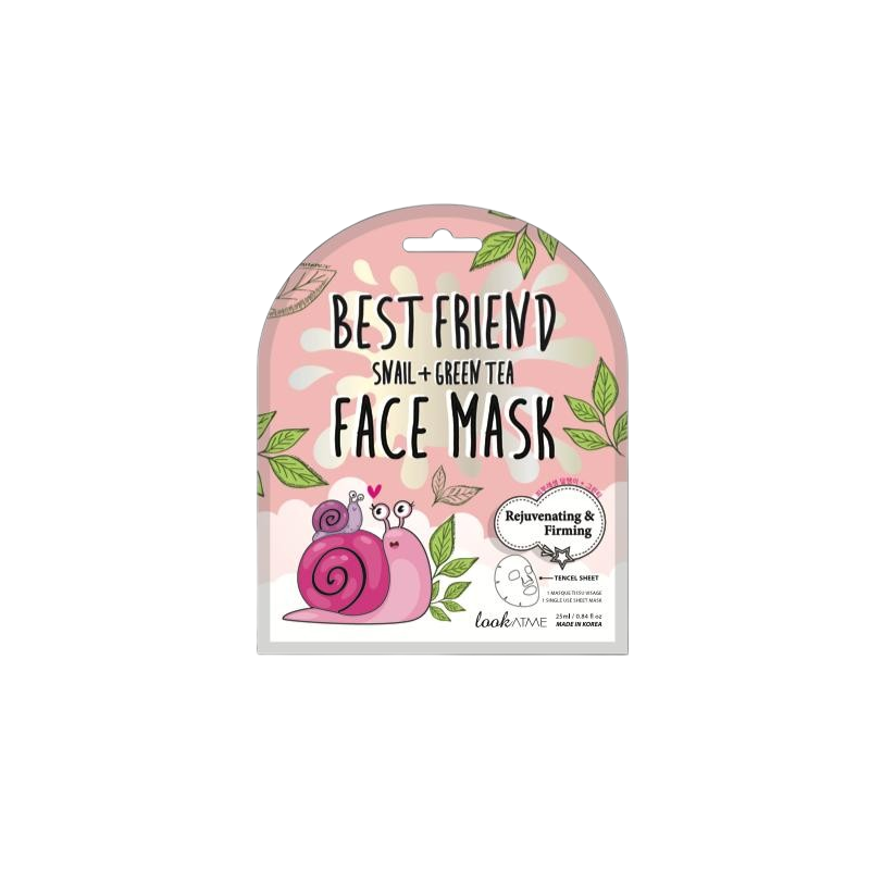 lookATME Best Friend Snail + Green Tea Face Mask Маска за лице