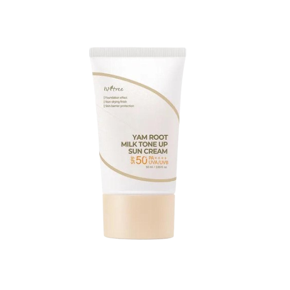 Isntree Yam Root Milk Tone Up Sun Cream SPF50+ PA++++ Тониращ слънцезащитен крем за лице