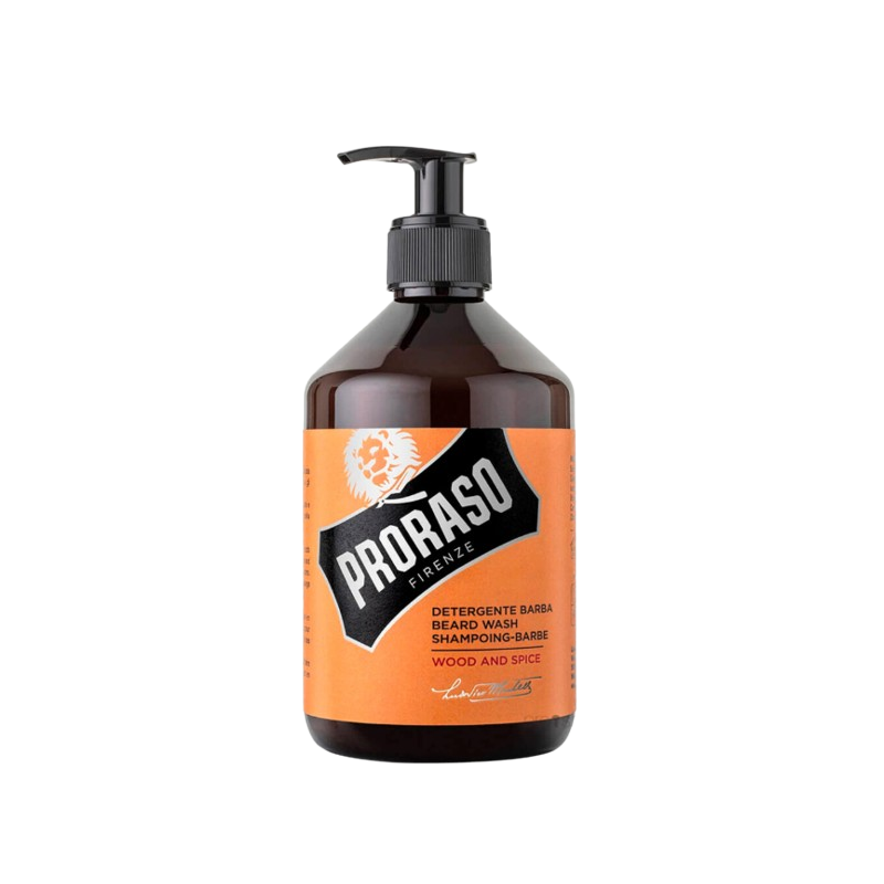 Proraso Beard Shampoo Wood and Spice Подхранващ шампоан за брада Кедър, Шафран и Ванилия