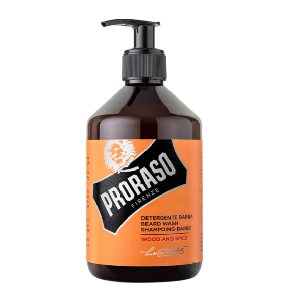 Proraso Beard Shampoo Wood and Spice Подхранващ шампоан за брада Кедър, Шафран и Ванилия