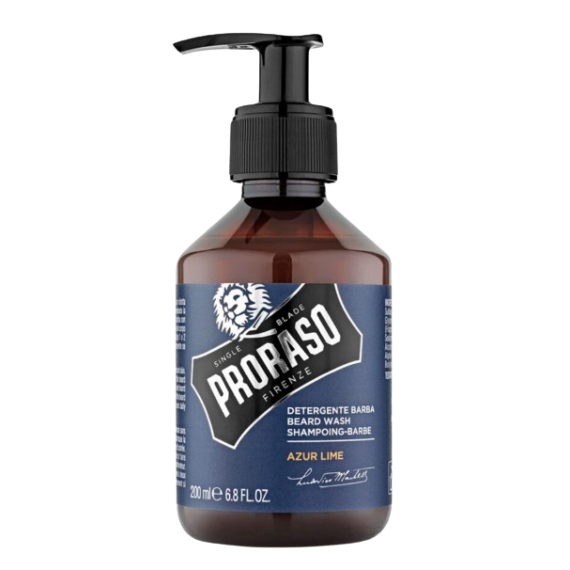 Proraso Beard Shampoo Azur Lime Подхранващ шампоан за брада Мента и Лайм