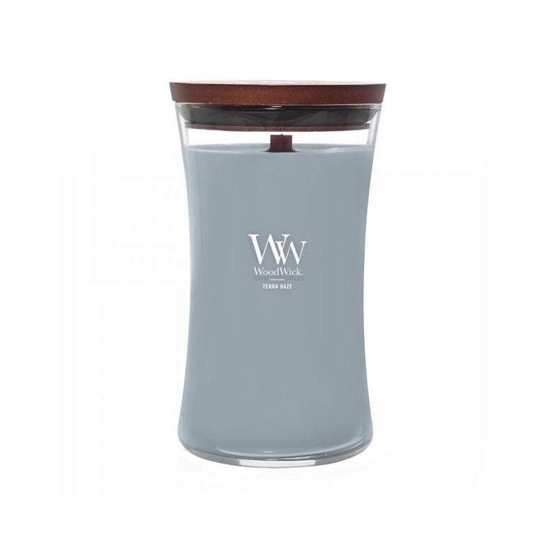 WoodWick Terra Haze Ароматна свещ с дървен фитил