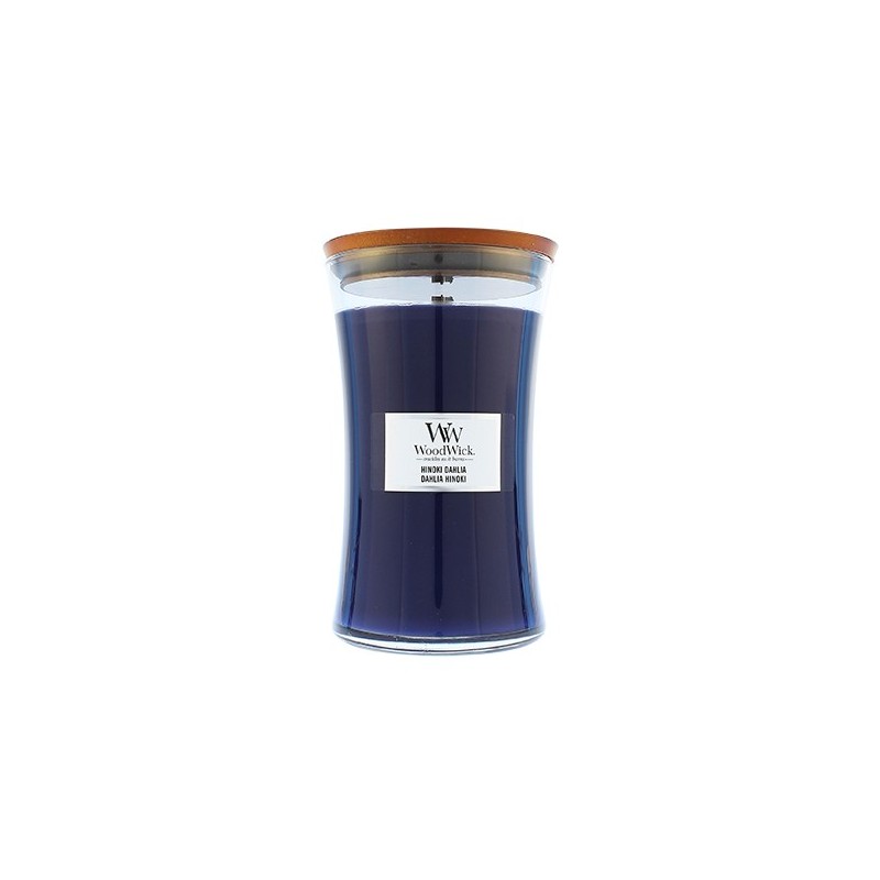 WoodWick Hinoki Dahlia Ароматна свещ с дървен фитил