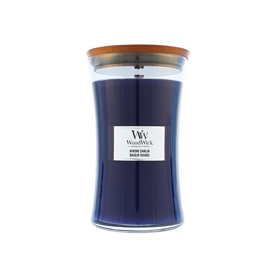 WoodWick Hinoki Dahlia Ароматна свещ с дървен фитил