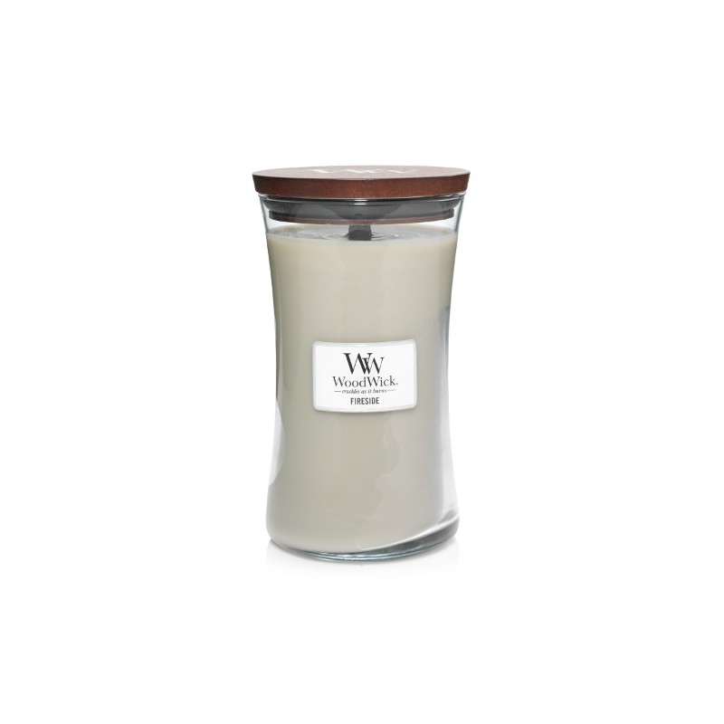WoodWick Fireside Au Coin Du Feu Ароматна свещ с дървен фитил
