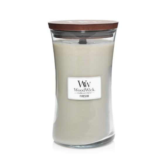 WoodWick Fireside Au Coin Du Feu Ароматна свещ с дървен фитил