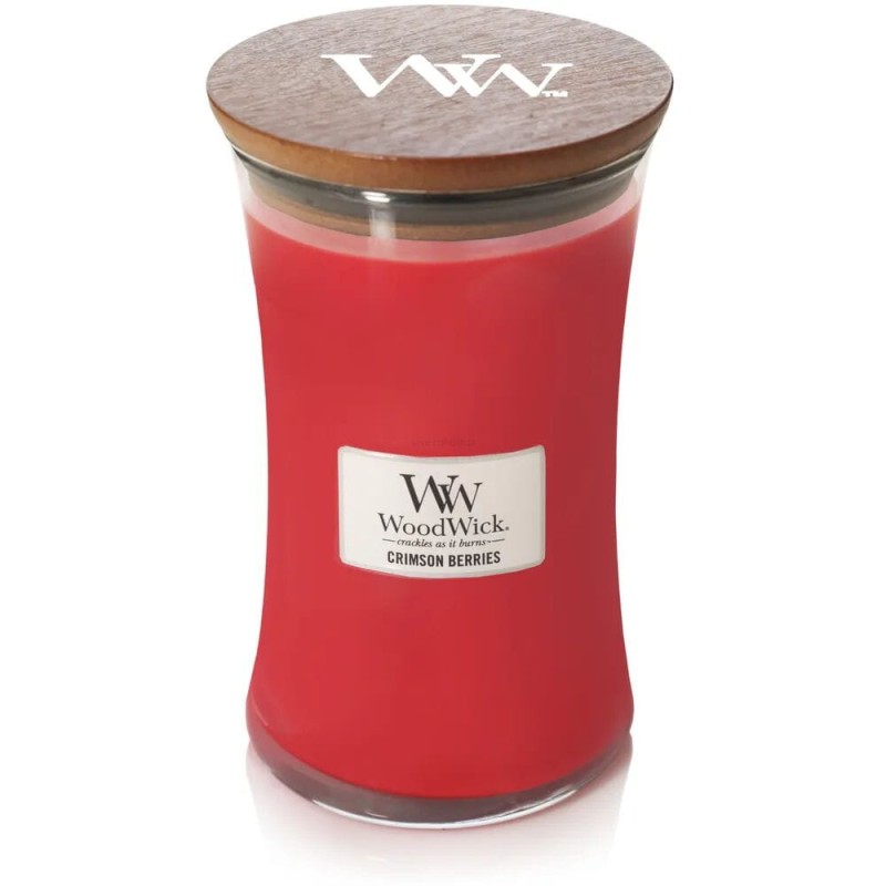 WoodWick Crimson Berries Ароматна свещ с дървен фитил