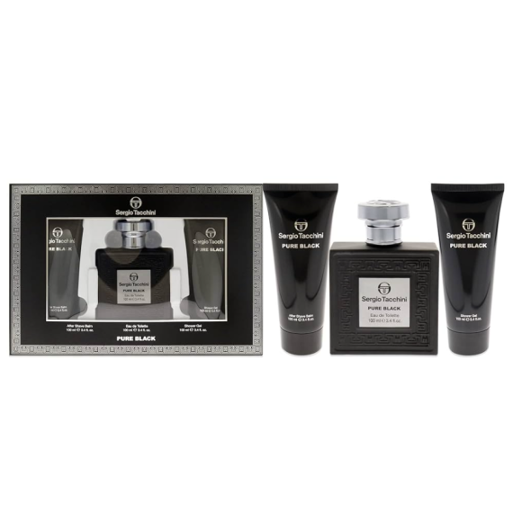 Sergio Tacchini Pure Black Подаръчен комплект за мъже