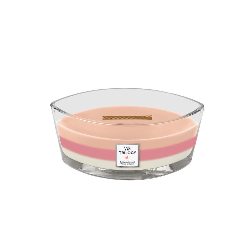WoodWick Trilogy Blooming Orchard Ароматна свещ