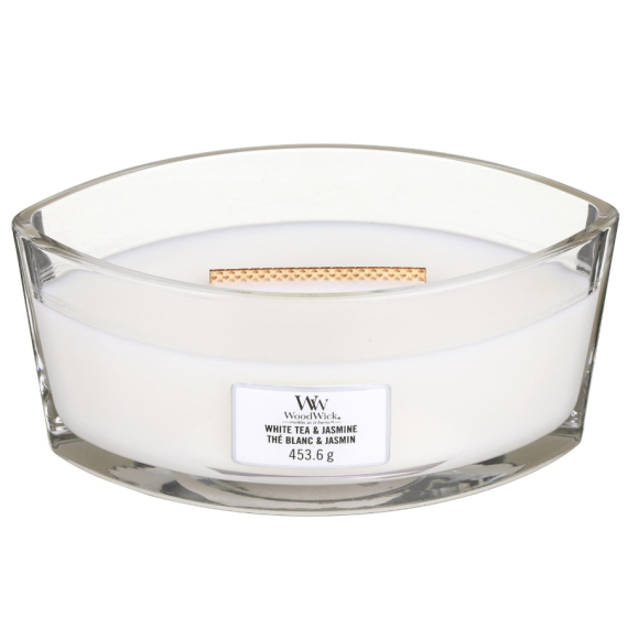 WoodWick White Tea Jasmine Ароматна свещ