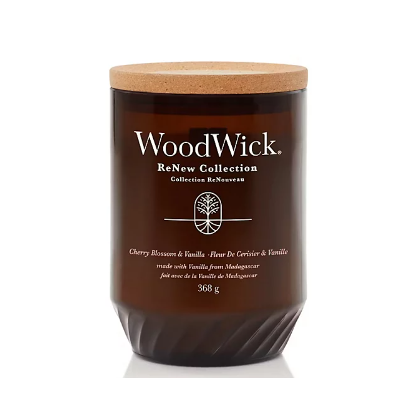 WoodWick Renew Cherry Blossom & Vanilla Ароматна свещ