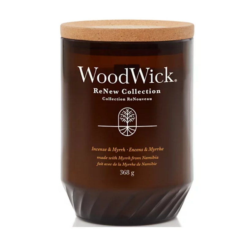 WoodWick Renew Incense & Myrrh Ароматна свещ