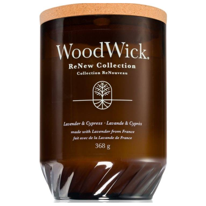 WoodWick Renew Lavender & Cypress Ароматна свещ