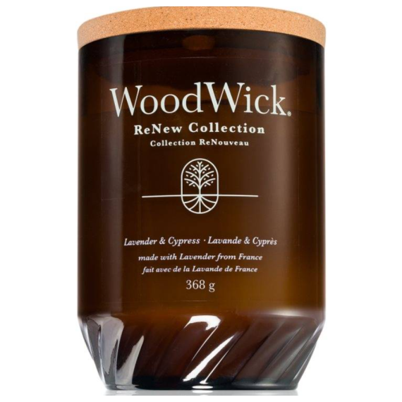WoodWick Renew Lavender & Cypress Ароматна свещ