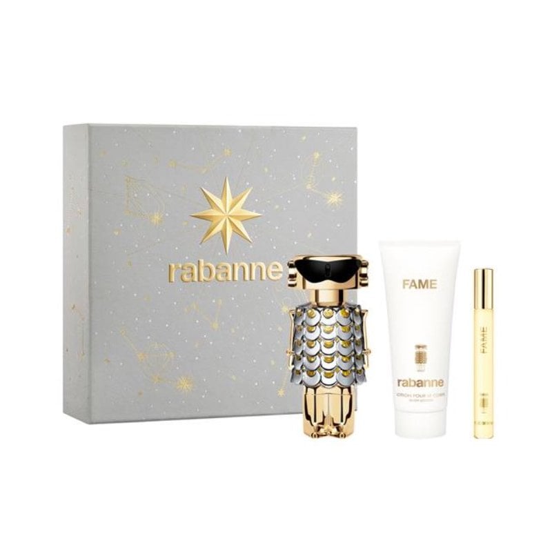 Paco Rabanne Fame Подаръчен комплект за жени, Размер EDP 80 ml + 100 ml лосион за тяло + EDP 10 ml
