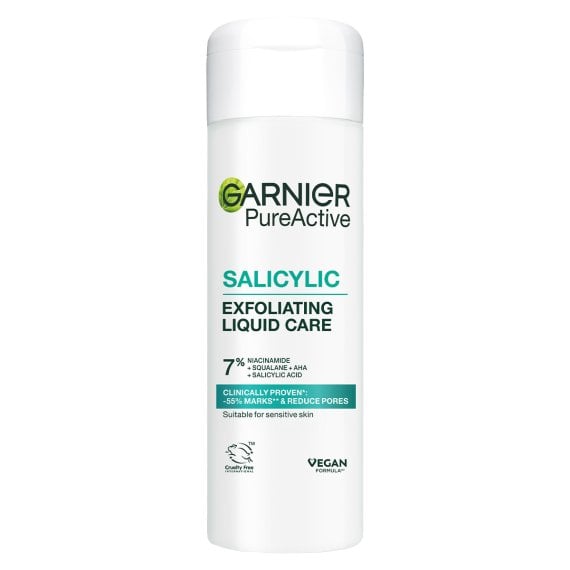 Garnier Pure Active Salicylic Exfoliating Liquid Care Ексфолиант за лице против акне и видими пори