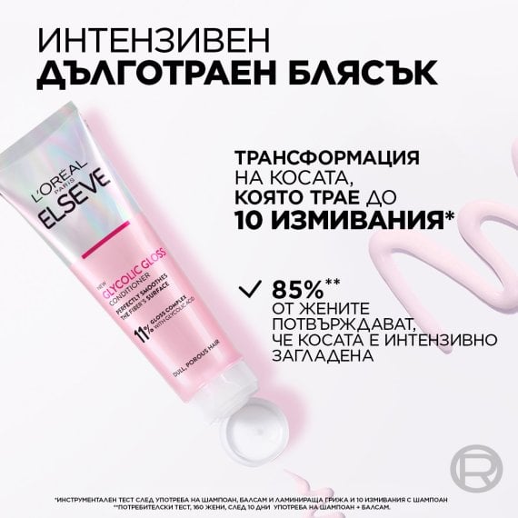 L'Oreal Paris Elseve Glycolic Gloss Балсам за коса