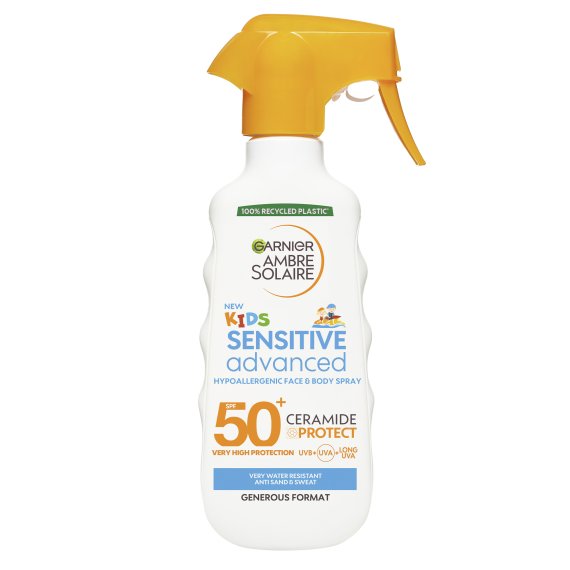 Garnier Ambre Solaire Kids Sensitive Advanced SPF 50+ Слънцезащите спрей за деца