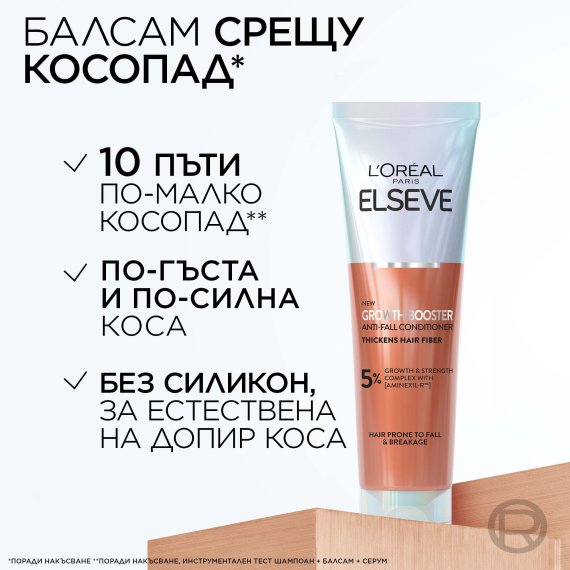 L'Oreal Paris Elseve Growth Booster Anti-Fall Conditioner Балсам против косопад