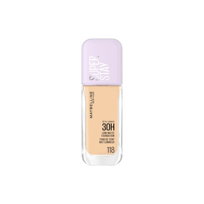 Maybelline New York Super Stay 30H Lumi Matte Foundation Озаряващ матиращ фон дьо тен, Размер 118