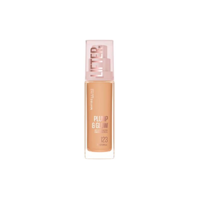 Maybelline New York Lifter Plump & Glow Foundation Фон дьо тен, Размер 123