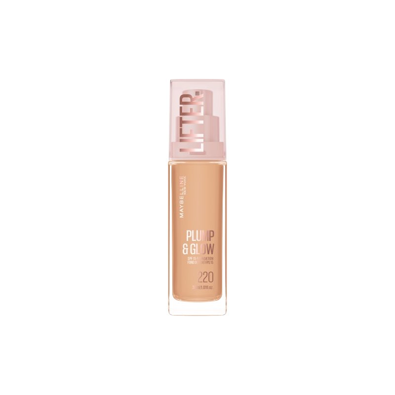 Maybelline New York Lifter Plump & Glow Foundation Фон дьо тен, Размер 220
