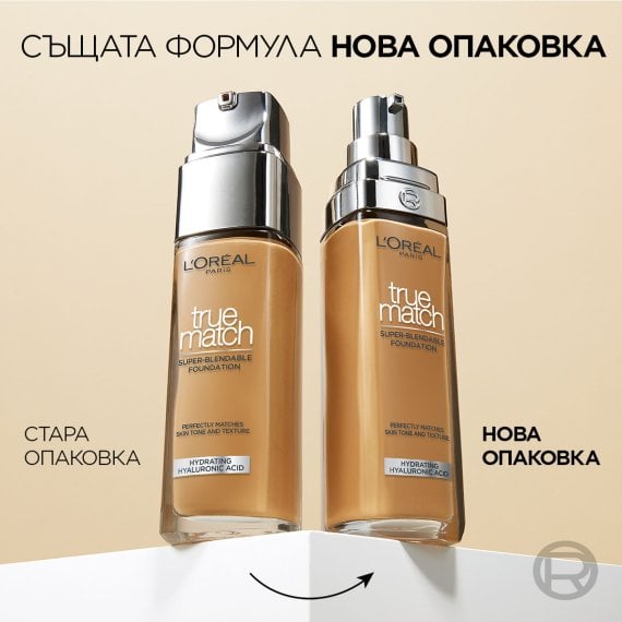 L'Oreal Paris True Match Фон дьо тен с естествено покритие