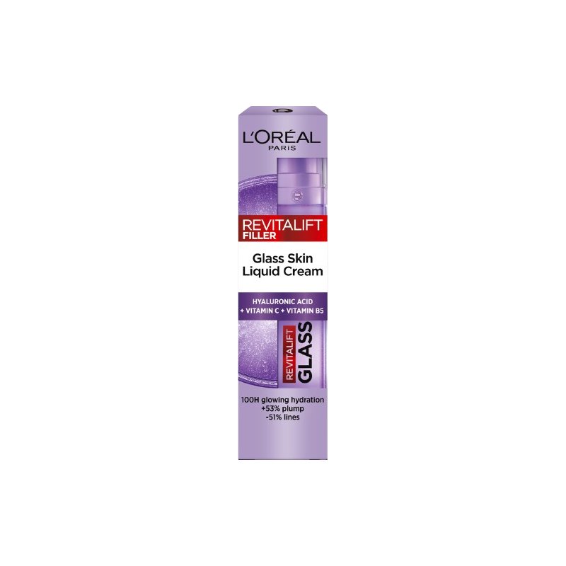L'Oreal Paris Revitalift Filler Glass Skin Liquid Cream Течен крем за лице