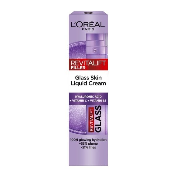 L'Oreal Paris Revitalift Filler Glass Skin Liquid Cream Течен крем за лице