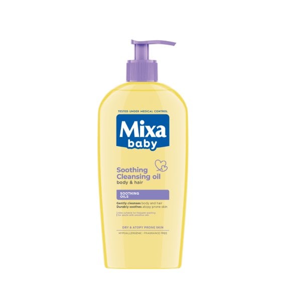 Mixa Baby Atopiance Soothing Cleansing Oil Бебешко измивно олио за коса и тяло