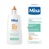 Mixa Anti-Imperfection Daily UV Fluid SPF 50+ Флуид против кожни несъвършенства с UV