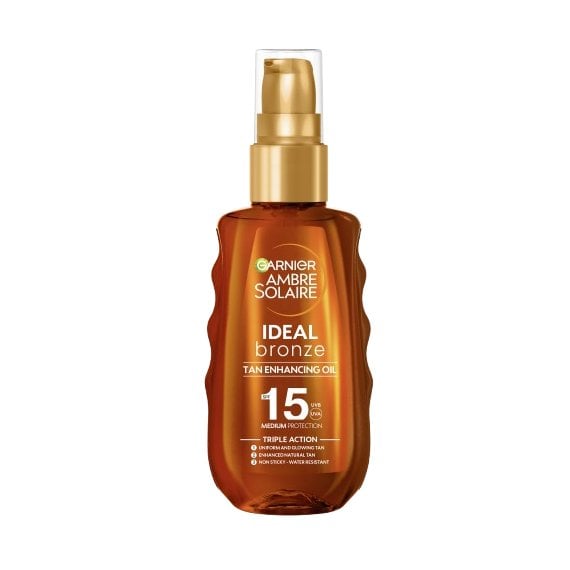 Garnier Ambre Solaire Ideal Bronze SPF15 Бронзиращо слънцезащитно олио
