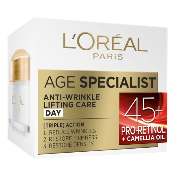 Крем за лице L'Oreal Paris Age Specialist Anti-Wrinkle 45+ Дневен крем