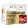 Крем за лице L'Oreal Paris Age Specialist Anti-Wrinkle 45+ Дневен крем SPF20