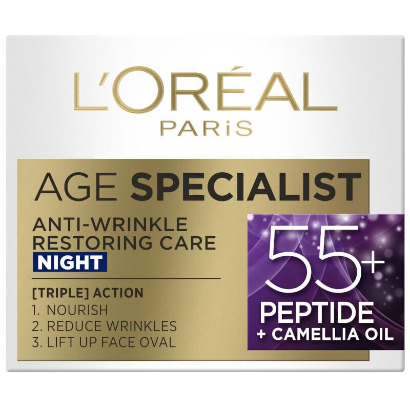 L'Oreal Paris Age Specialist 55+ Нощен крем за лице