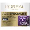 L'Oreal Paris Age Specialist 55+ Нощен крем за лице