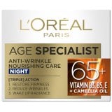 L'Oreal Paris Age Specialist Anti-Wrinkle 65+ Нощен крем