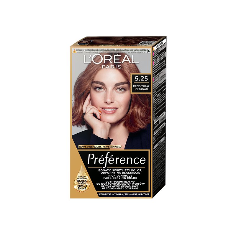 L`Oreal Paris Preference Перманентна боя за коса, Размер 5.25 Ice Brown