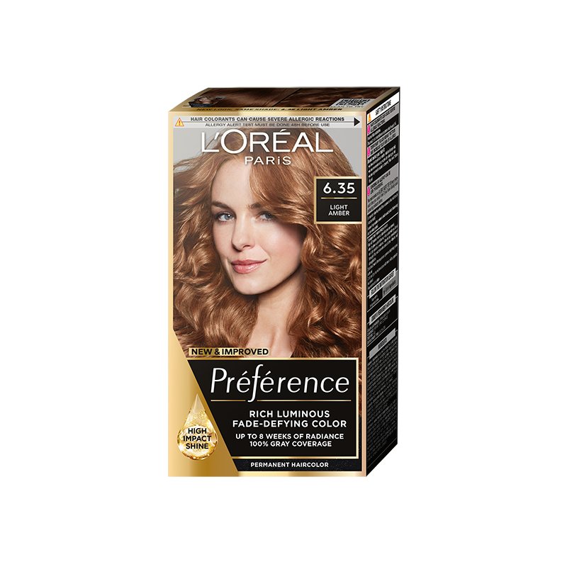 L`Oreal Paris Preference Перманентна боя за коса, Размер 6.35 Havana