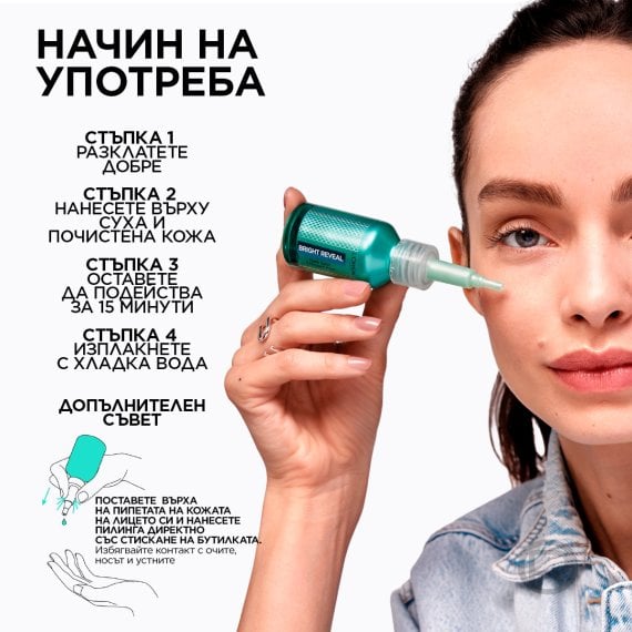 L'Oreal Paris Bright Reveal Ексфолиращ гел с ниацинамид