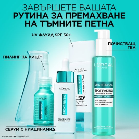 L'Oreal Paris Bright Reveal Ексфолиращ гел с ниацинамид