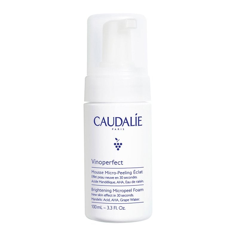 Caudalie Vinoperfect Озаряваща микропилинг пяна за лице, Размер 100 ml