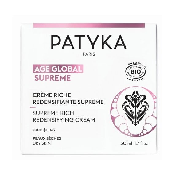 Patyka Age Global Supreme Богат уплътняващ крем за лице за суха кожа