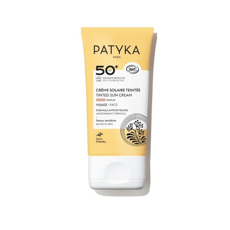 Patyka Suncare Тониран слънцезащитен крем за лице SPF50+ Medium