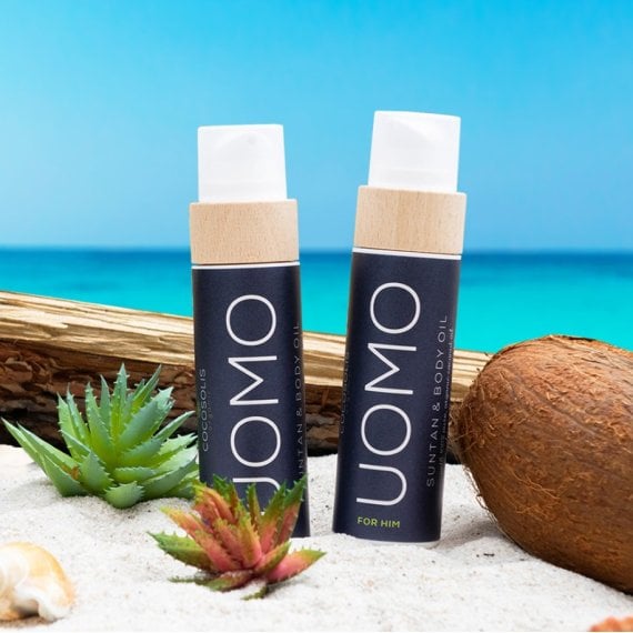 Cocosolis Uomo Suntan & Body Oil Био масло за бърз, наситен тен, хидратирана и подхранена кожа