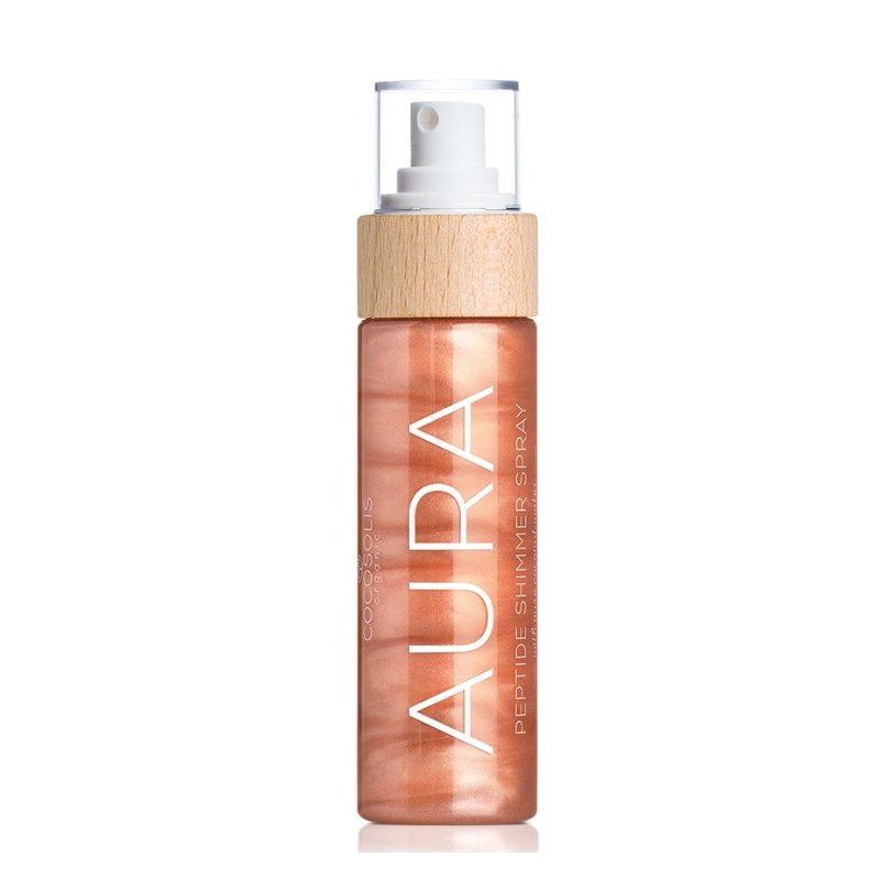 Cocosolis Aura Peptide Shimmer Spray Спрей за тяло с шимър ефект с пептиди